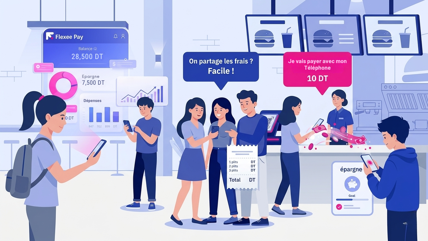 Jeunes de la Gen Z et Gen Alpha utilisant des applications financières mobiles