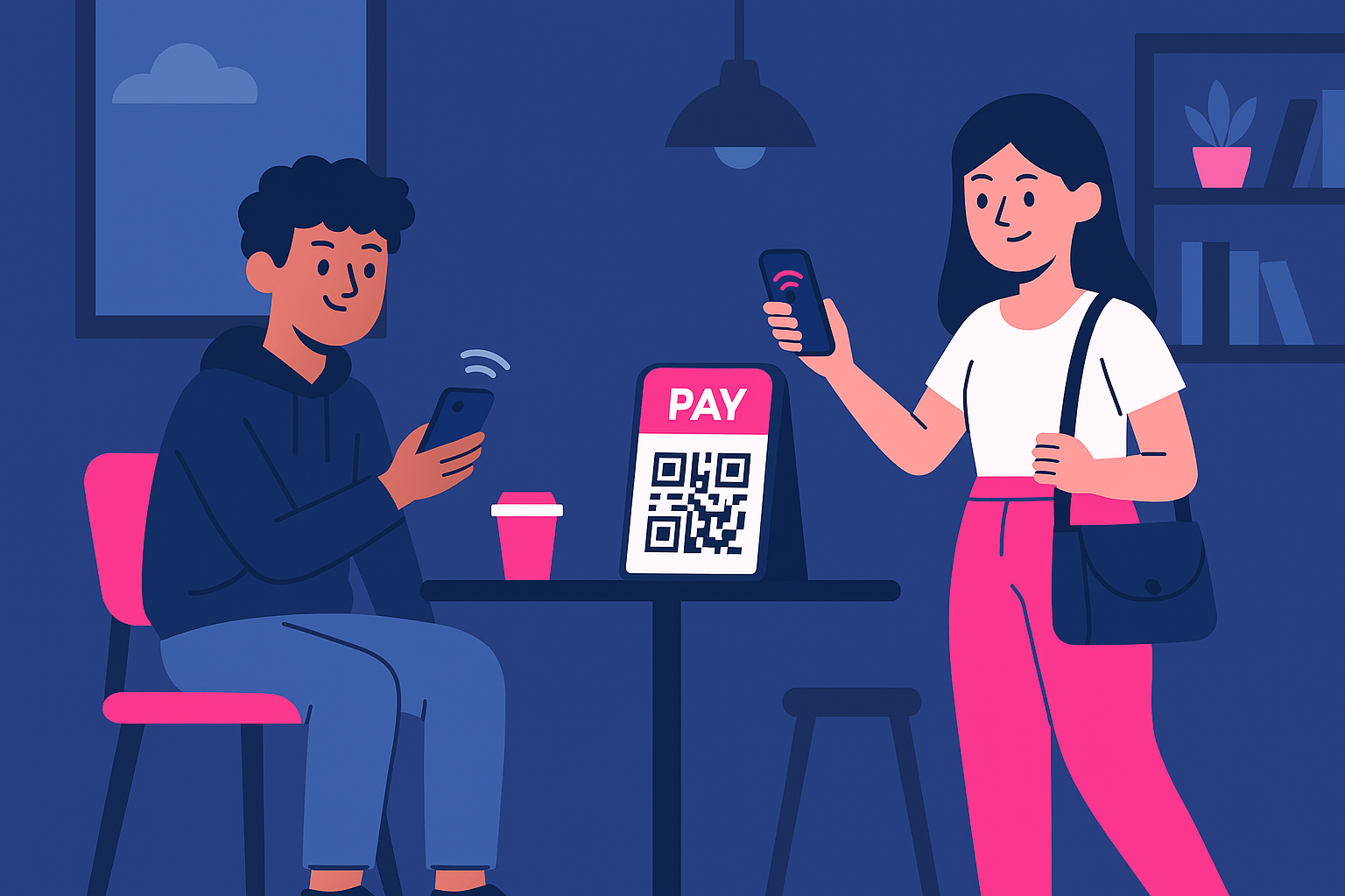 Jeunes qui utilisent Flexee Pay pour payer avec leur smartphone.