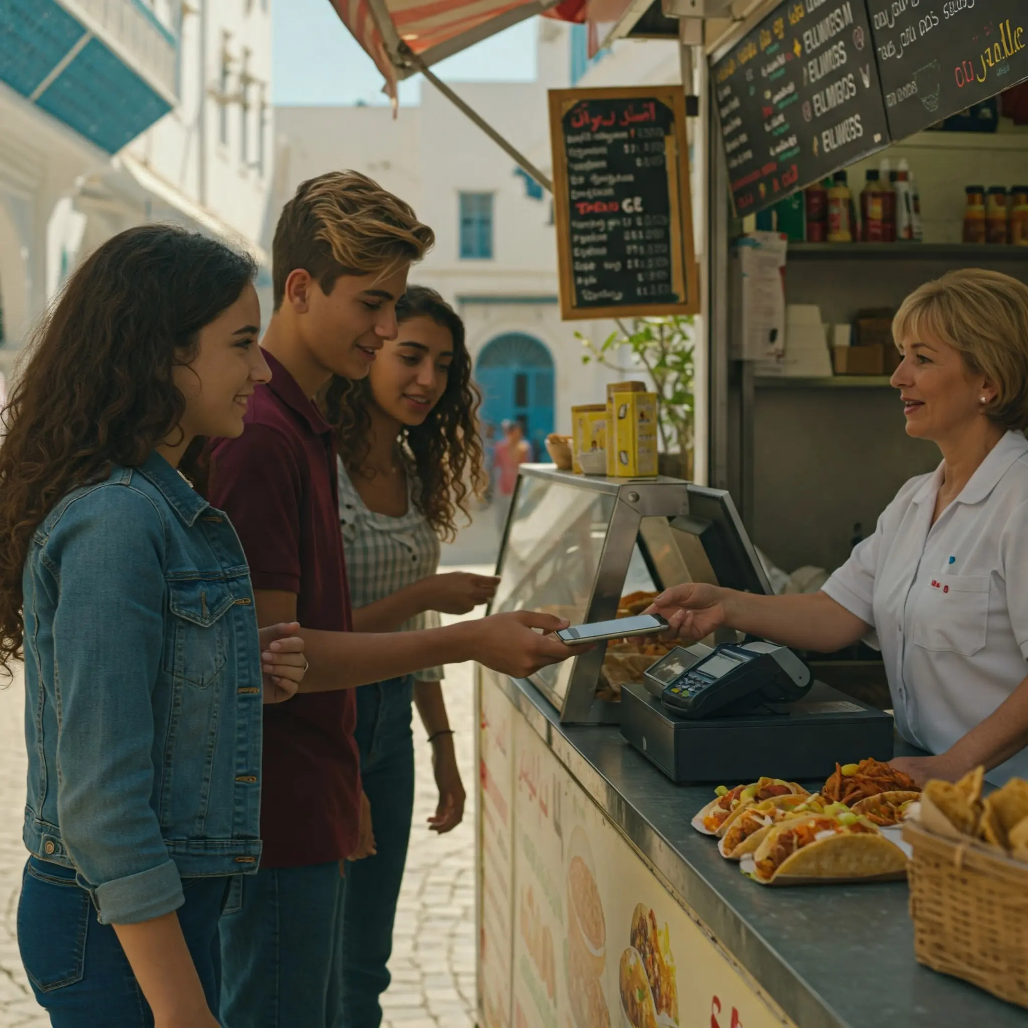 Paiement fast-food Sidi Bou Saïd